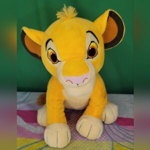 Disney Baby Simba Plush Toy Yellow Lion Cub 11" Stuffed Animal